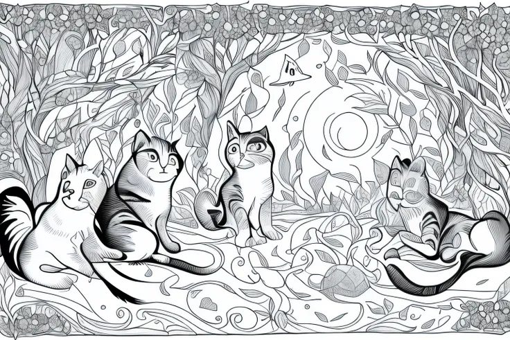 5 cats, fairy tale, Fairytale, Mystery