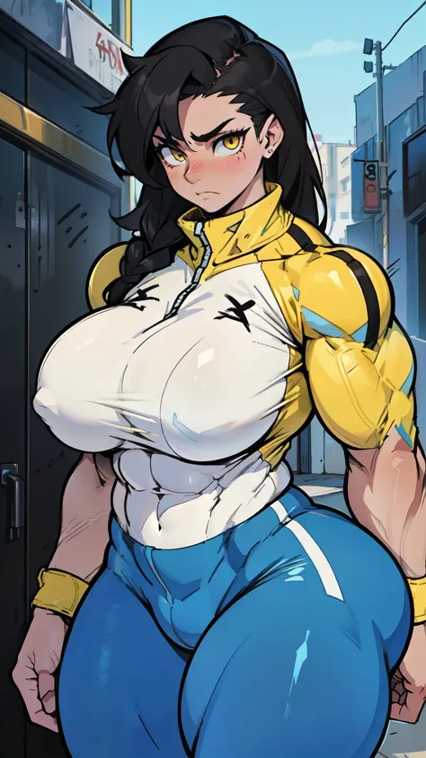 ((((muscular girl massive breasts)))) sad pale skin black hair yellow eyes bodybuilder thick thick thick thick thick thick thick thick thick thick thick thick thick thick thick thick thick thick thick thick skintight