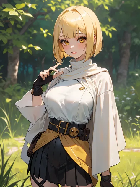 SFW (masterpiece, best quality, 32k) a youthful teenage girl with short blonde hair ((bright blonde hair, golden blonde hair, platinum blonde hair, bangs, diagonal bangs, straight bangs, bob, inverted bob, straight bob, perfect bob, stylish bob, asymmetric...