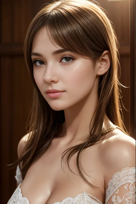 ((Tabletop Scene:1.4, Highest Quality)): A pristine setting with a single girl, a pure actress, elegantly dressed in the soft hues of spring. The scene is beautifully detailed in CG Unity, presenting in 8k, with a hyper-detailed wallpaper that captures her...