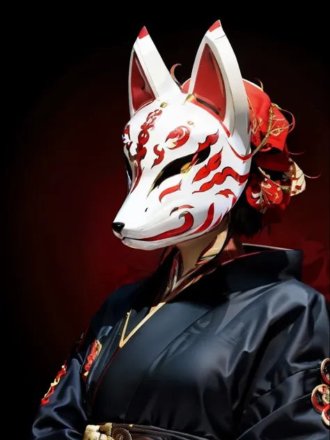 fox mask、one girl, official art, unity 8k wallpaper, super detailed, beautifully、aesthetic, masterpiece, highest quality, realis...