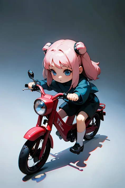 Photorealistic、Chibi Girl Doll（A presentation on the appeal of electric-assisted bicycles）