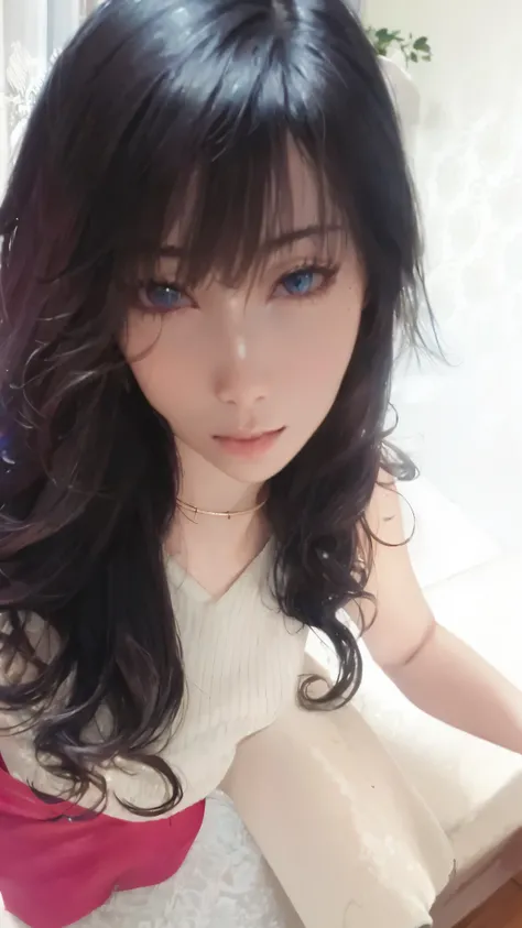 ((top quality, 8k, masterpiece: 1.3, ultra hd, high quality, best quality, high definition, realism)), sharp focus: 1.5, Beautiful girl with thin and skinny body, thin and skinny body, Light blue hair, blue ocean eye color with light Gradation, Erotic aheg...