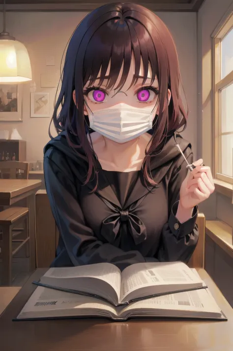 (Tabletop:1.0), (highest quality:1.4), (High resolution:1.2),(Latex lace mouth mask:1.3), Open your mouth,  Sharp contours,  boyish, highest quality, masterpiece,Glasses,Voice of the Heart,Breast milk,yandere,nsfw