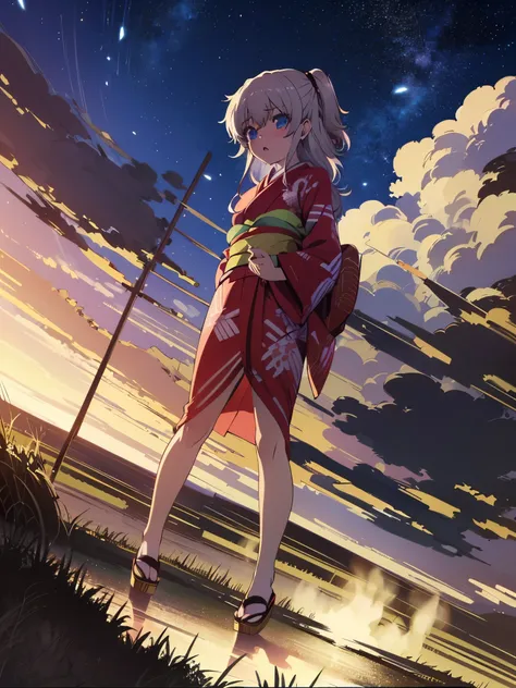 NSFW,1 girl,nao tomori,(High-quality kimono:1.5),Streaks,Spread your legs,(Perfect hands),(Perfect Anatomy),(masterpiece),(highest quality),Embarrassed,blush,Shrine at night,Festivals