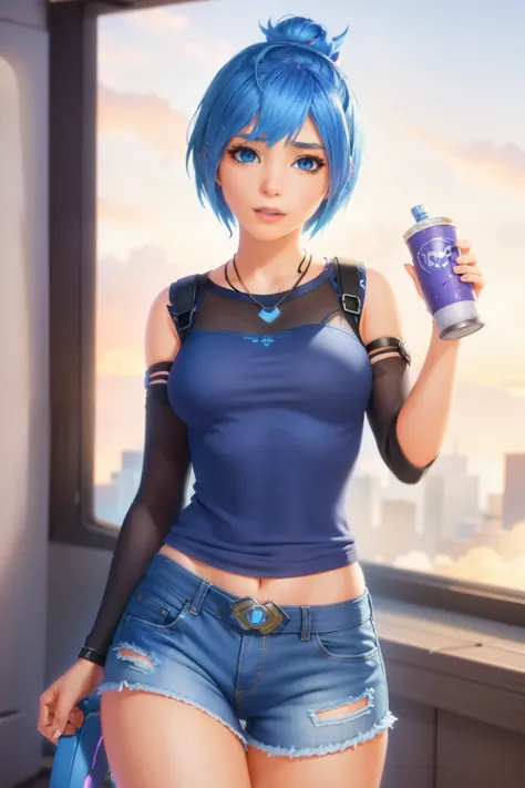 Image of Chloe Price costume in Overwatch - Character Creator Screen:

An intricately detailed, alluring portrait of Chloe Price, Donut Shop proprietor and protagonist from Life is Strange, as she adopts her Overwatch character. This breathtaking image, re...