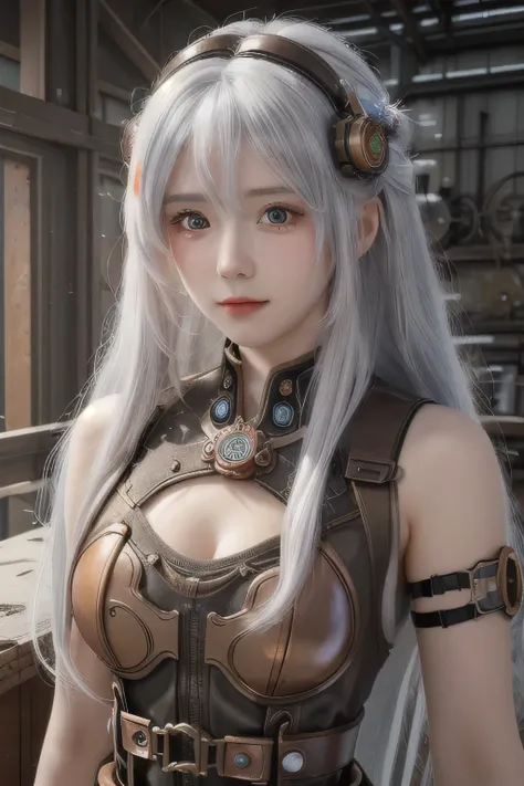((best quality)), ((masterpiece)),,((ultra-detailed)), extremely detailed CG, , (an extremely delicate and beautiful), 1girl, solo, ((cute face)),(beautiful detailed eyes), red eyes,white hair, shiny hair, colored inner hair,Ice rose,Ice hair ornaments,ado...