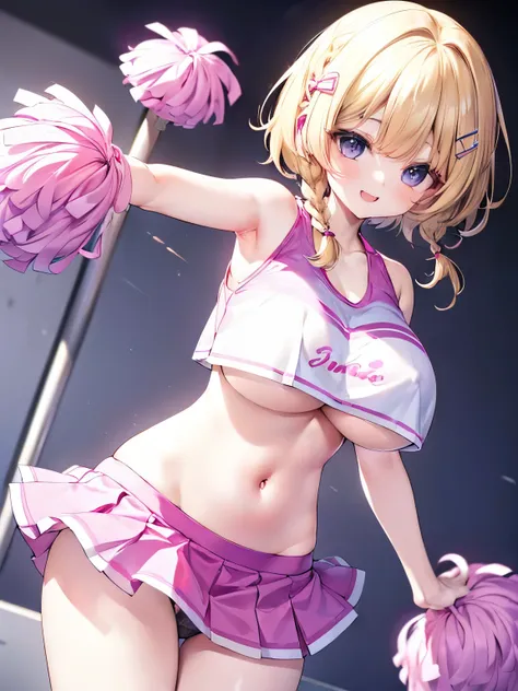 Masterpiece,Best Quality,(Super Detail),Perfect Lighting, Highly detailed CG,Super detailed,(Highly detailed eyes,Very cute face,Highly detailed face:1.3),Beautiful Anime Girl,(Solo Girl),(Super huge boobs:1.9),(Functional,Glamour,sexy:1.9),(Blonde,Medium ...