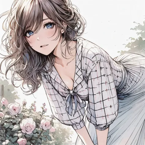 Official art using high-quality hand-drawn watercolor sketch techniques. (best quality,4k,8k,highres,masterpiece:1.2),ultra-detailed,beautiful detailed gray eyes,A girl with beautiful eyes, everyone, beautiful anime girl, cute anime girl, smooth anime art,...