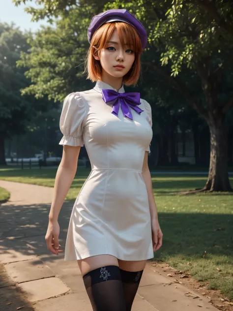 (1 lady), (Best quality at best:1.4), (ultra - detailed), (extremely detailed CG unified 16k), A Beautiful Woman with Perfect Figure: 1.4, Sharp Focus: 1.2, purple hair, very detailed, High-definition RAW color photo, professional photoshooting, amazing fa...