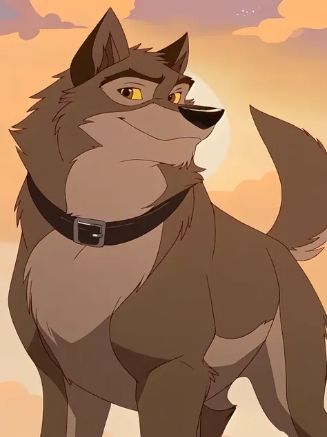 balto, full body, feral, detailed, detailed face, detailed eyes, quadruped, very muscular:1.0, pectorals:1.2, strong chest, bice...