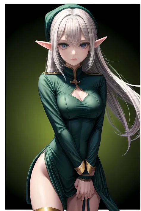 Elf in tight combat uniform