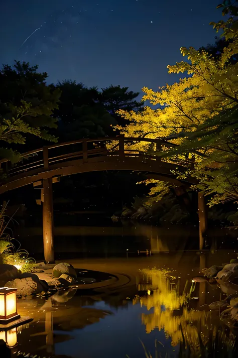 Japanese Landscape、Night view、Masterpiece、highest quality、8k、wonderful、Realistic photos、