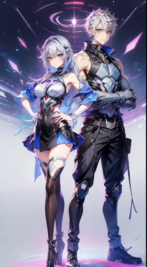 1 female 1 male,