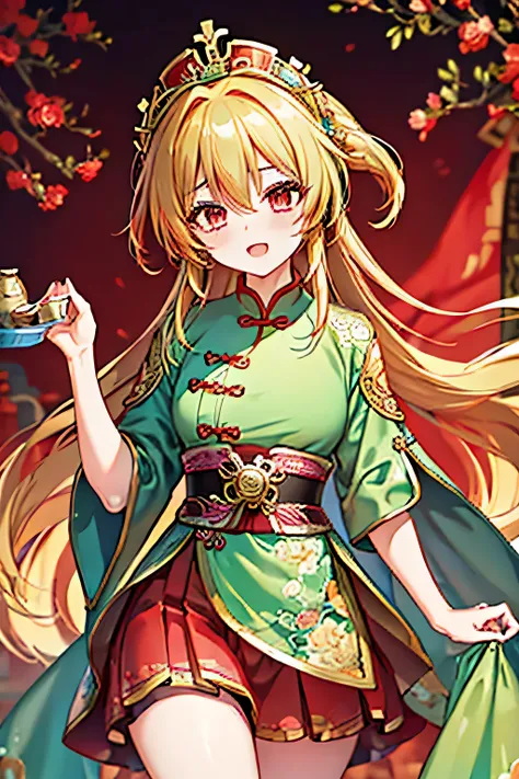 high quality,Ultra Detailed.Rich in details,Cartoon Characters,Chinese style,Henan opera roles,drama,drama,Mu Guiying handsome female character,Female General,