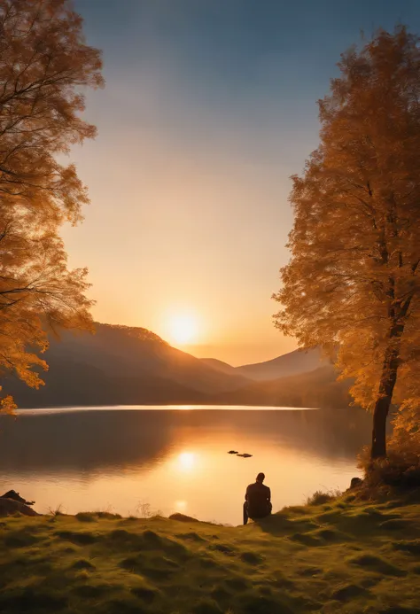 High resolution (8K).
Beautiful sunset landscape.
Traveler on the mountain top.
Get along with nature.
A man having an in-depth conversation with a local.
reflections in the lake.
The light shines through the trees.
Natural light.
Fully immerse yourself in...