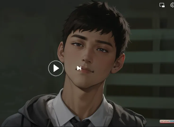 young 18 year old man is looking at someone with fear