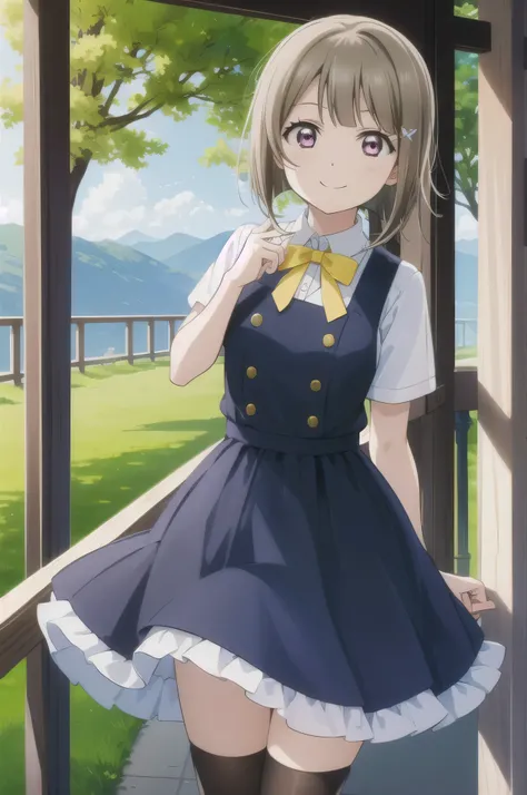 (highest quality, masterpiece:1.2), One girl, alone, cute, View Viewer, , Cowboy Shot,closed mouth
,nakasu kasumi, nijigasaki academy ,smile worst,smile evil,evil smile,,shaded face,short hair,