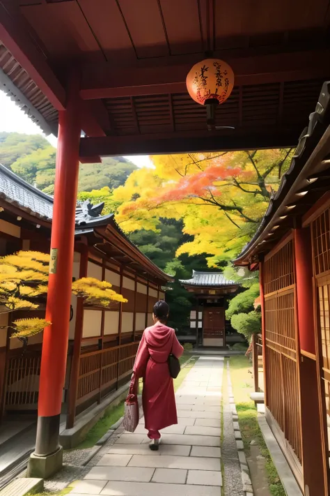 autumn、Kyoto、Linze Zong、Temple、