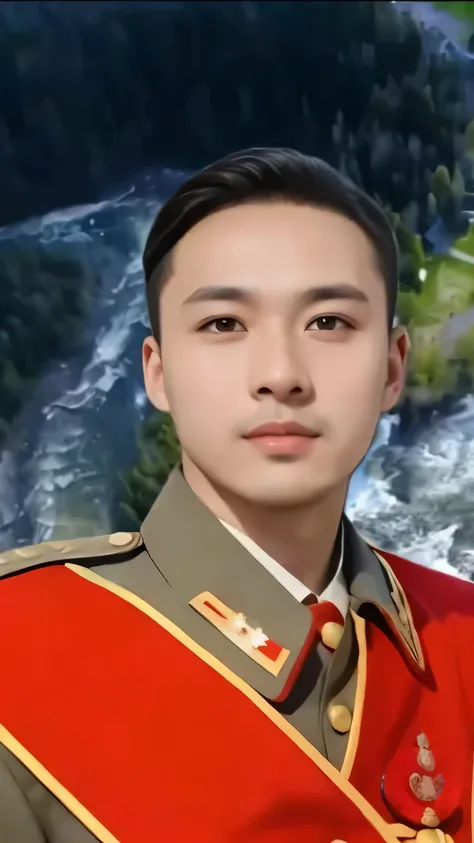 Arafad image of a man in military uniform standing in front of the river, yanjun chengt, Zimen&#39;s sign, cai xukun, nanquan, heise jinyao, perfect military composure, jinyiwei, Inspired by Huang Shen, Sakimi, Mansi Yang, sha xi, qifeng lin, Memes, dragon...