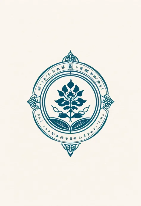 A simple and cool logo with calligraphy based on the Watanabe family crest