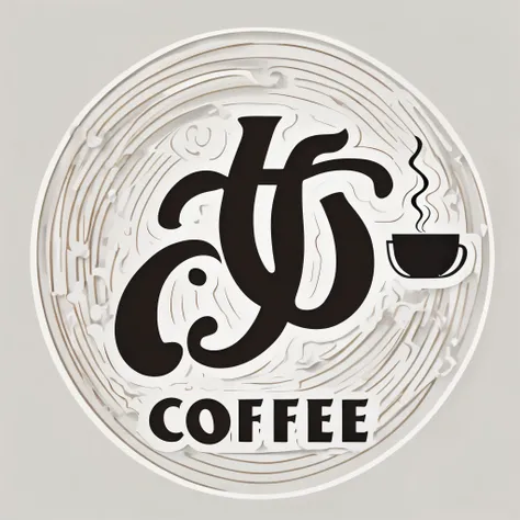  An ultra minimalist illustration of a [coffee] cleverly represented using the word coffee. The letters of the word coffee are arranged to form the shape of the [coffee], with no additional shapes. The design focuses on the letters creating the structure o...