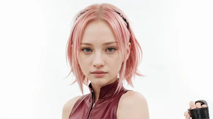 Emily Browning as Sakura Haruno, very beautiful, realistic, 18 years old