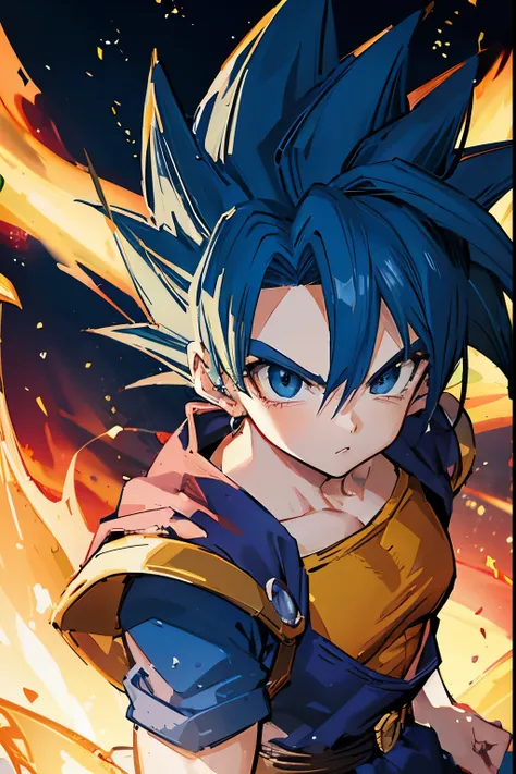 8k, Surrealist, Cosmic Gogeta super Saiyan blue de Dragon ball super