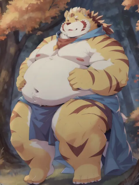 (masterpiece, best quality:1.2), fanqiuhu，furry，overweight