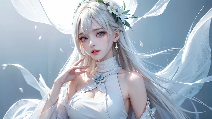 ((Bust up picture))((masterpiece:1.5、8k、Portraiture、Photorealistic and very detailed CG、Very detailed、Particle Effects、Dynamic Effects、Written boundary depth、Cinematic Light、Lens flare、Ray Tracing、Tabletop、Realistic:1.4、超A high resolution:1.2、Realistic、Rea...