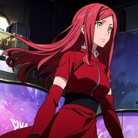 source_anime, long hair, yellow eyes, red hair, haruno sakura outfit, nice body

solo icon