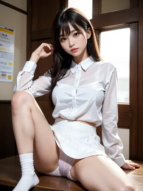 ultra highres,(reality: 1.4),highest quality, masterpiece, high detail, 16K quality, beautiful, 1 beautiful girl,japanese,super beautiful face,baby face,japanese idol face,cute face,super detailed face,detailed hand,beautiful skin,sweaty skin,big eyes,big ...