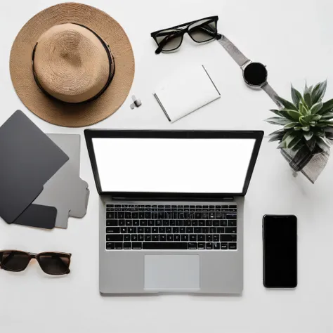 
there is a laptop and a cell phone on a desk, integrating with technology, working on a laptop at a desk, pexels, on a white table, flatlay, minimalist desk, minimalistic design, on a desk, trending on pexels, computer, accurately portrayed, technology, m...