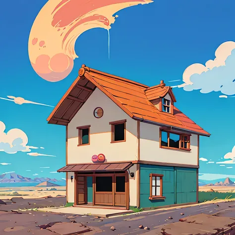 Akira Toriyama style, Kawaii Design, The most beautiful girl of all time, chibi、House on Mars