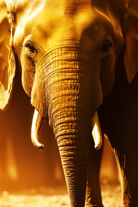 Golden Elephant、Gentle eyes、Golden light