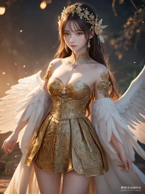 ((highest quality)),(Ultra-high resolution),(Ultra-detailed new),(Detailed Description),((The best CG)),(masterpiece),Highly detailed art,A wonderful new art form,(Art with precise details:1.5), Light, Female angels