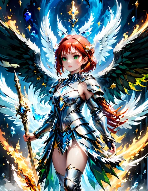 16k, ultra detailed, masterpiece, best quality, (extremely detailed), arafed, dnd art, panoramic view, full body, aasimar, femal...