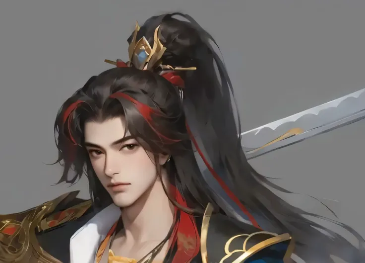 high quality,Masterpiece Male,Dashing and handsome,Tight hair