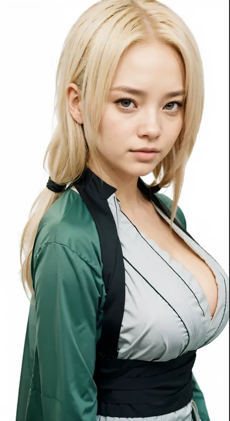 Sydney Sweeney como Tsunade Senju, Extremely Realistic, Very Beautiful, 30 years old 