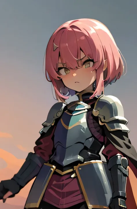 shota,light pink hair,short hair,Black Armor