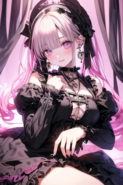 beautiful girl,Visual Kei,Jewelry Eye,Beautiful Eyes,Gothic Lolita Fashion,A princess-like bedroom