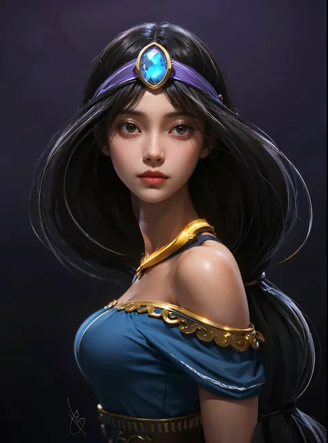 a close up of a girl  ,black hair,tan skin, big booobs ,  shadowbringers cinematic, 4 k detail fantasy, a beautiful fantasy empress, game cg, xianxia fantasy, xianxia hero, 2. 5 d cgi anime fantasy artwork, cinematic goddess close shot, ruan jia and artger...