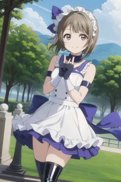 (highest quality, masterpiece:1.2), One girl, alone, cute, View Viewer, , Cowboy Shot
,nakasu kasumi, nijigasaki academy ,smile bad,smile worst,smile evil,evil smile,,shaded face,short hair,two hands,two legs,latex,latex finger,elbow gloves,thighhigh boots...
