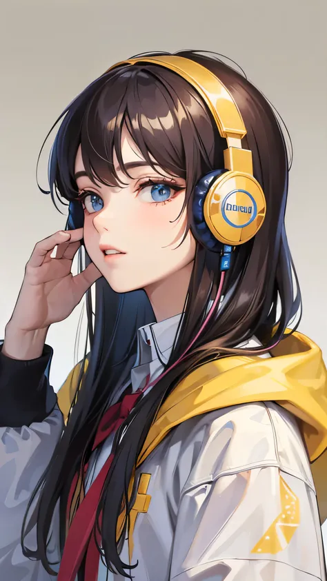 ((highest quality)), ((masterpiece)), (detailed), Perfect Face headphone night star