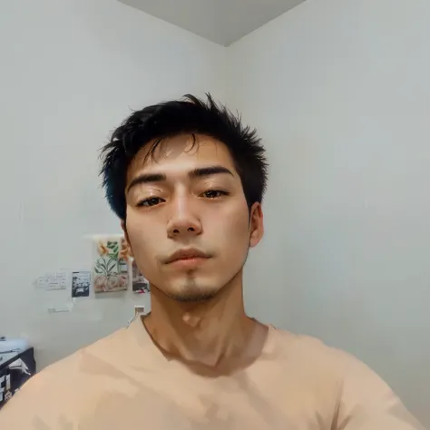 A man in a shirt is taking a selfie, 27 years old, 28 years old, 23 years old, 8k selfie photo, 22 years old, 29 years old, 24 years old, 21 years old, Korean male, 32 years old, front Photo, 18 years old