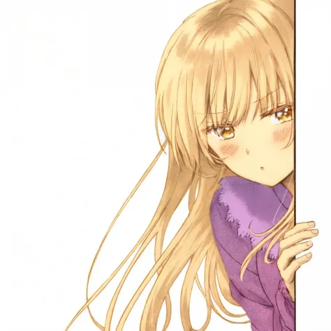 Mahiru shiina , golden eyes, golden hair, slight blush, perfect hair, perfect eyes