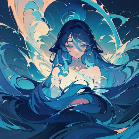 Layla, card, pretty, beautiful, and mesmerizing background, a character in the middle, perfect composition representing a tarot card, the most mesmerizing composition of an artwork, eternally ethereal artwork, (best quality,4k,8k, high res,masterpiece:1.2...