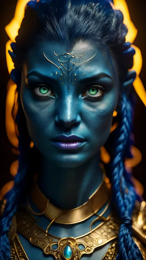 To enhance the image and make it appear more realistic and beautiful, you can use a text-to-image model like Midjourney or Stable Diffusion with the following prompt:

"Create a hyper-realistic and stunning portrait of a Navi character from the movie Avata...