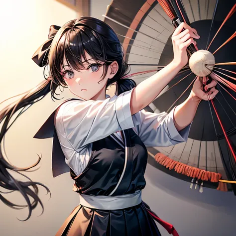 high school girl、Kyudo