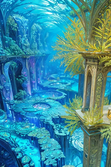 Large aquarium, Laboratory, (masterpiece, highest quality, highest quality, beautifully, aesthetic:1.2), Very detailed, (Fractal Art:1.3), colorful,